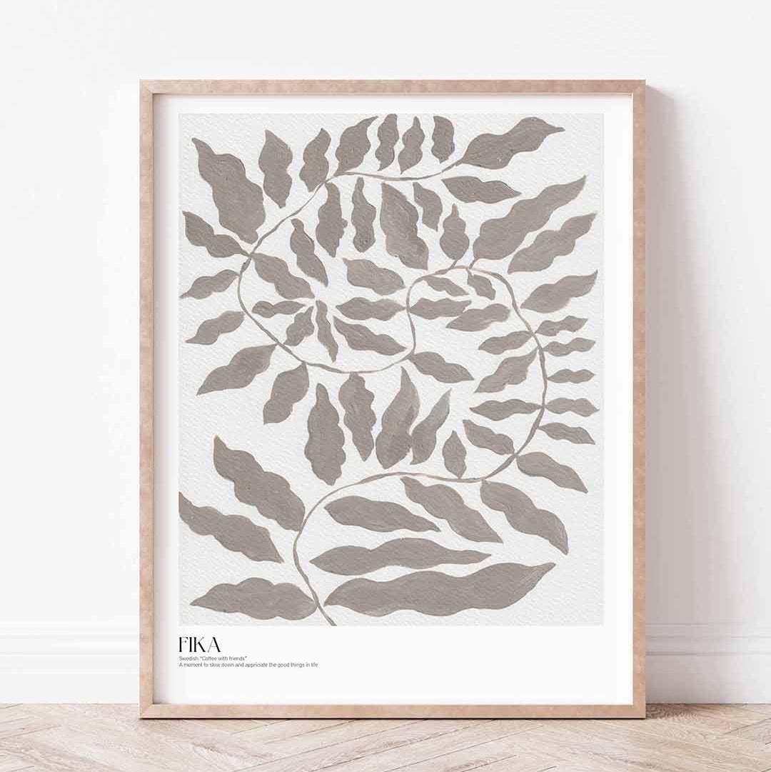 Lion & The Pear Fika - Nature Art Print