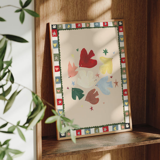 Lion & The Pear Hope - Bird Art Print