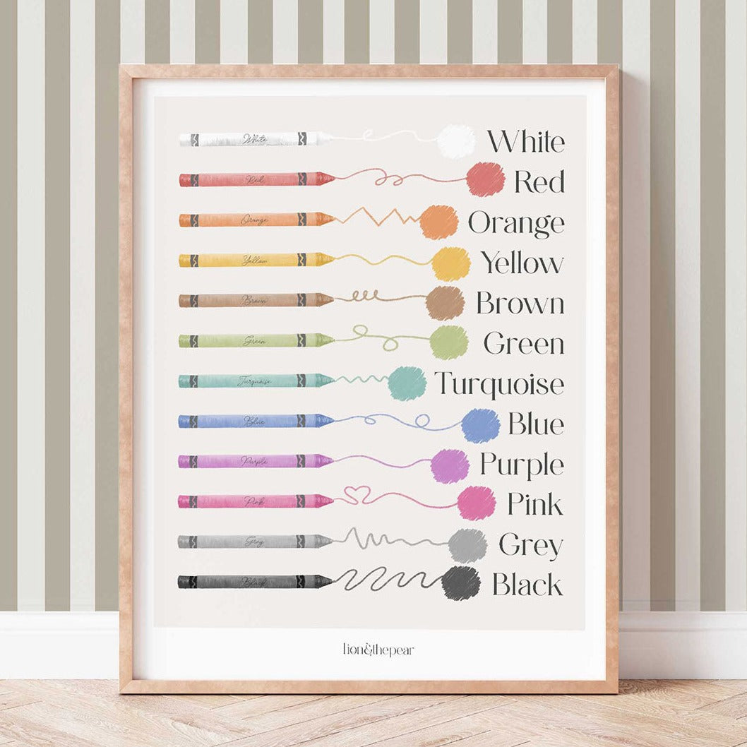 My Colourful World Print by Lion & The Pear