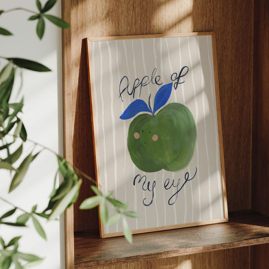 Lion & The Pear Apple Of My Eye Art Print
