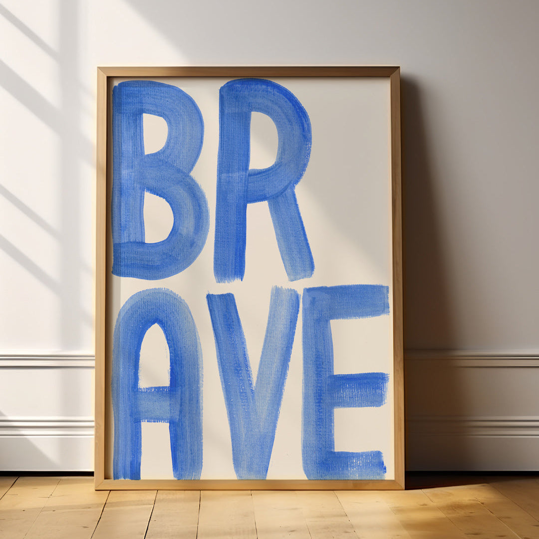 Lion & The Pear 'Brave' Art Print