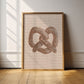 Lion & The Pear Can You Knot - Pretzel Art Print