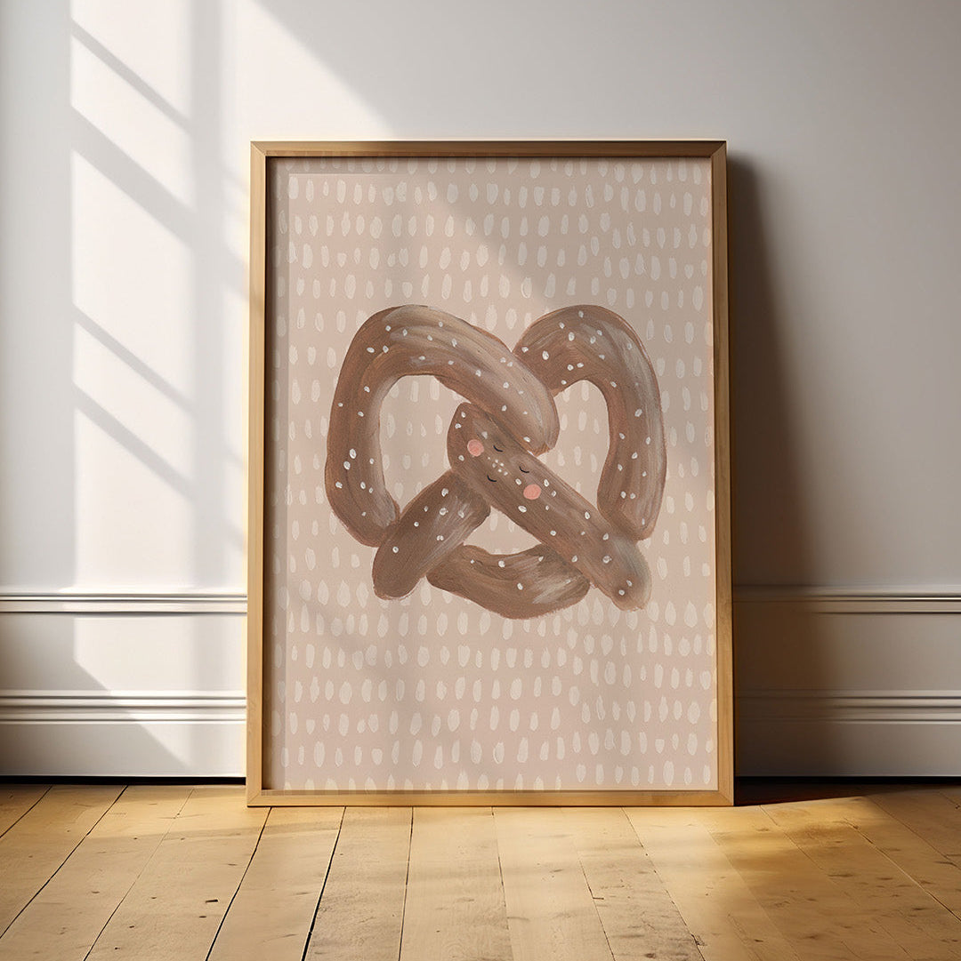 Lion & The Pear Can You Knot - Pretzel Art Print