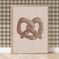 Lion & The Pear Can You Knot - Pretzel Art Print