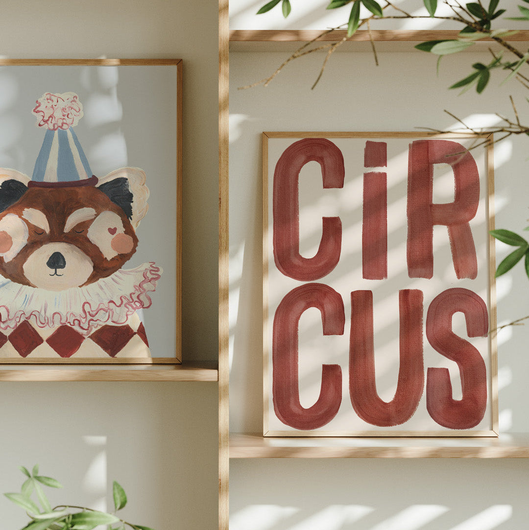 Lion & The Pear 'Circus' Art Print