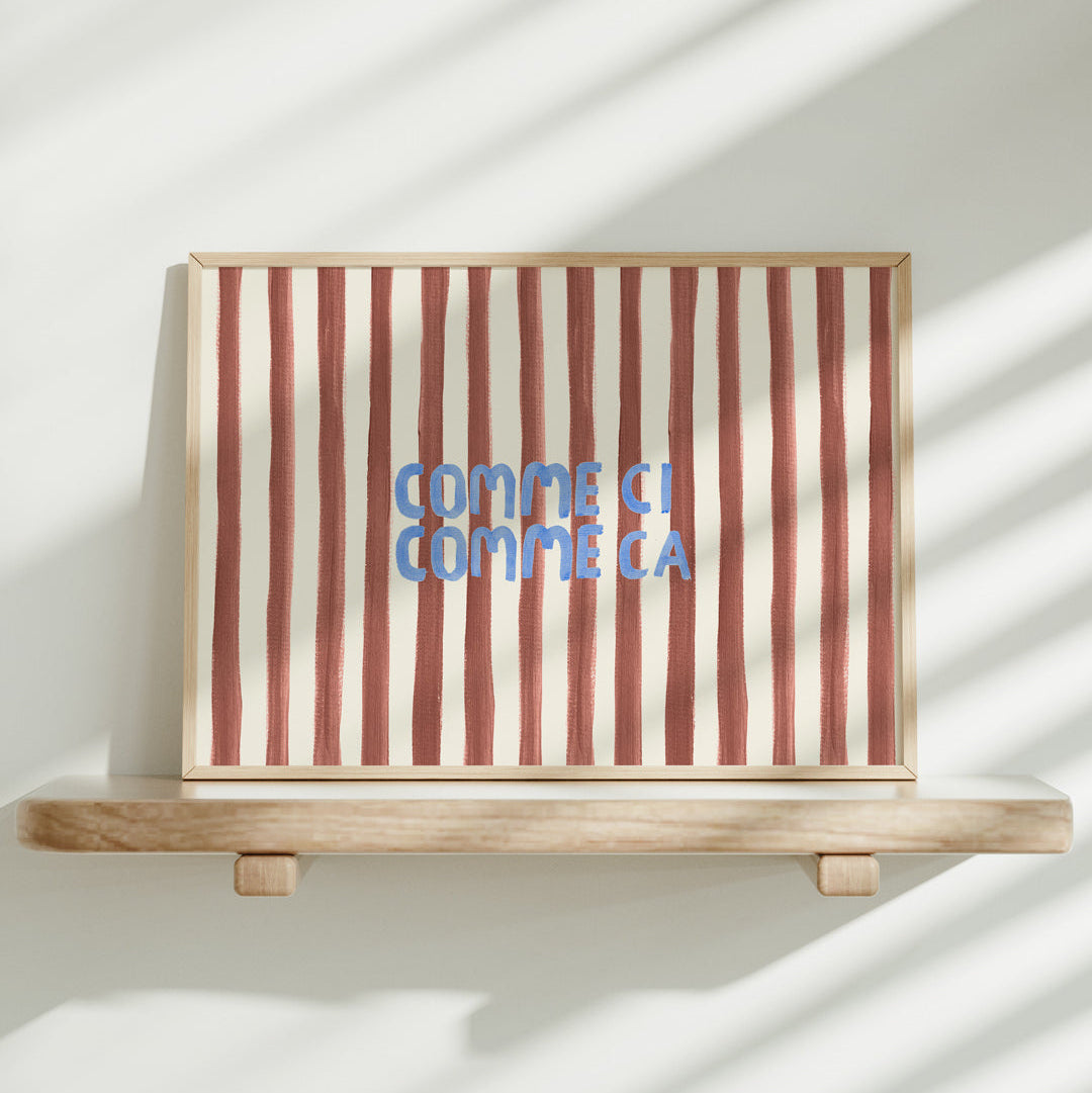 Lion & The Pear 'Comme Ci Comme Ca' Art Print