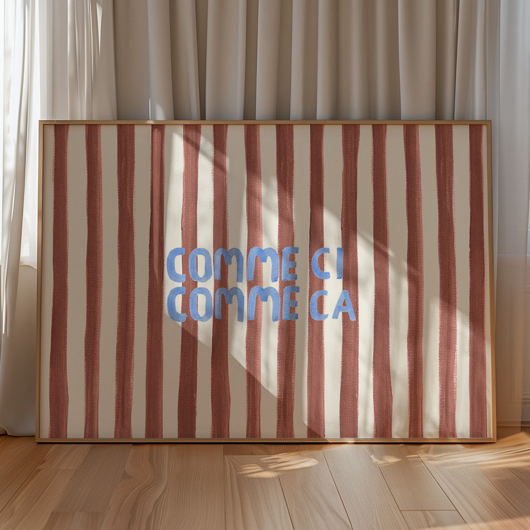 Lion & The Pear 'Comme Ci Comme Ca' Art Print