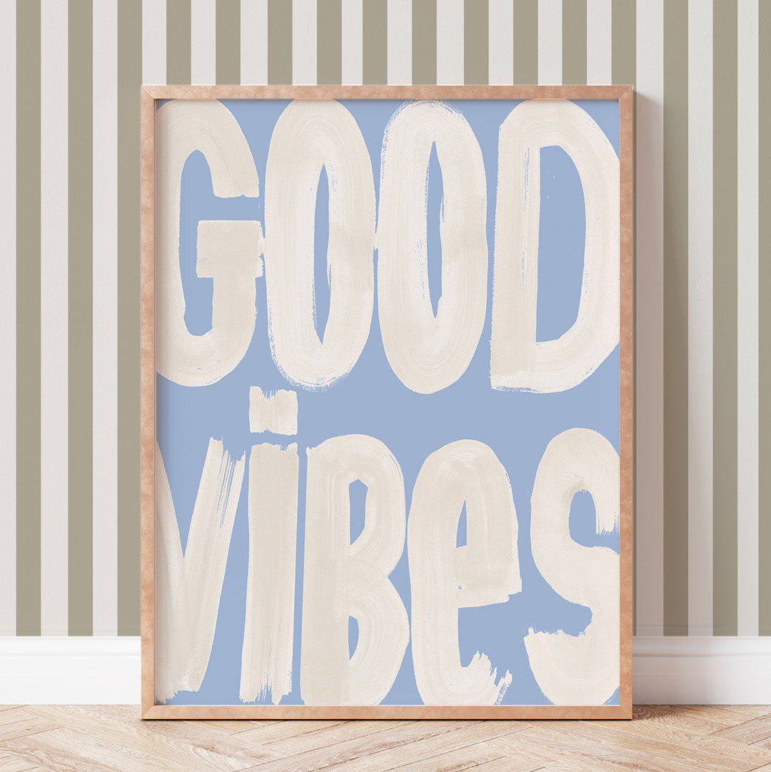 Lion & The Pear 'Good Vibes' Art Print