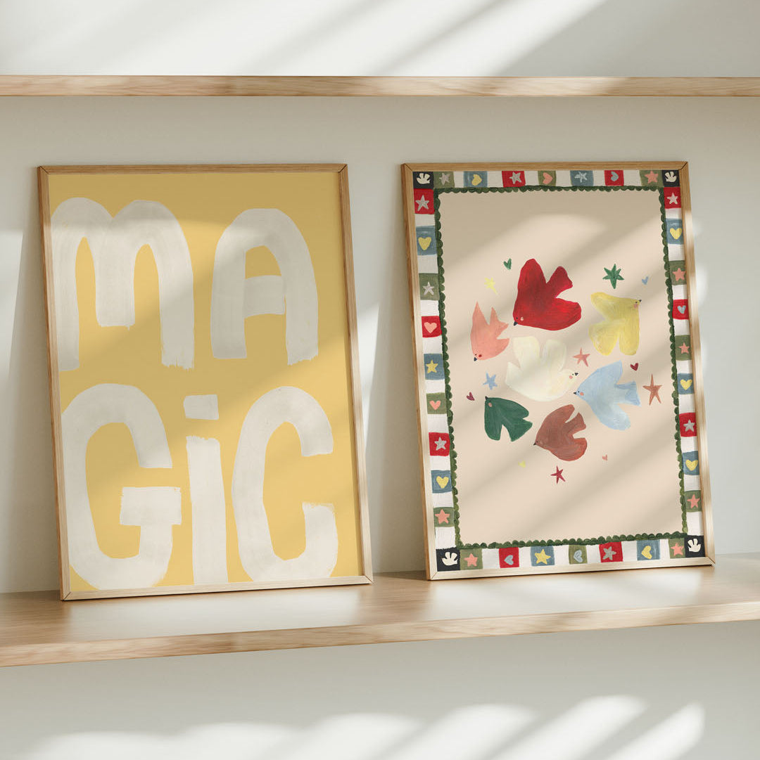 Lion & The Pear Hope - Bird Art Print