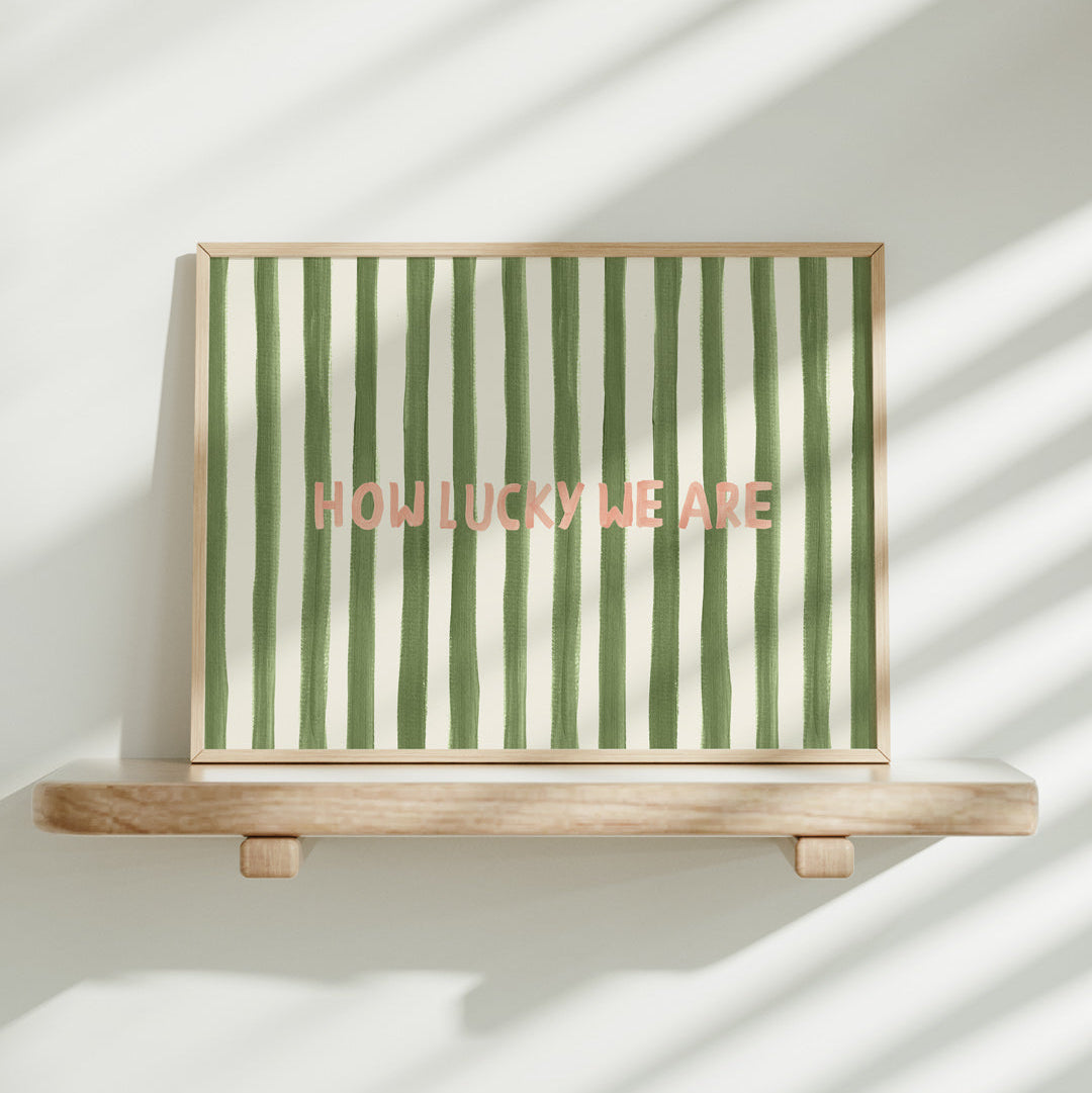 Lion & The Pear 'How Lucky We Are' Art Print