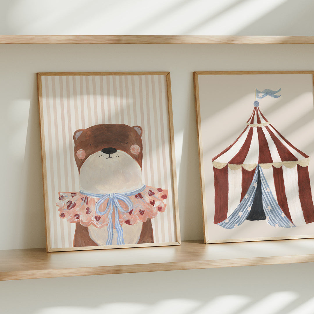 Lion & The Pear Big Top Tent - Circus Art Print