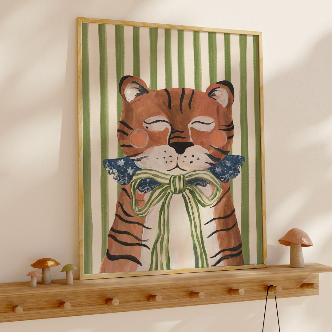 Lion & The Pear Big Top Tiger - Circus Art Print
