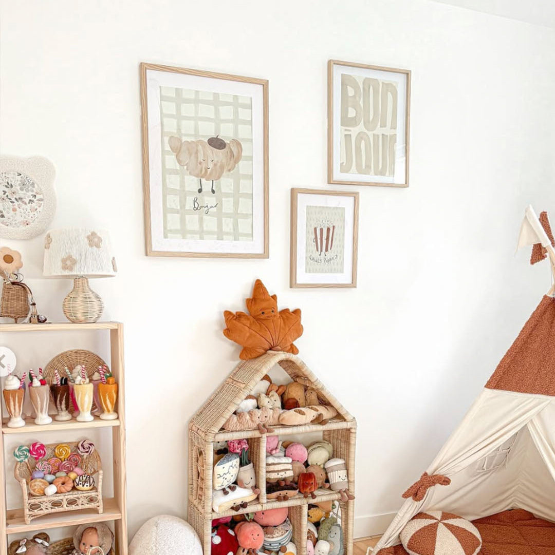 Lion & The Pear 'Bonjour' Art Print