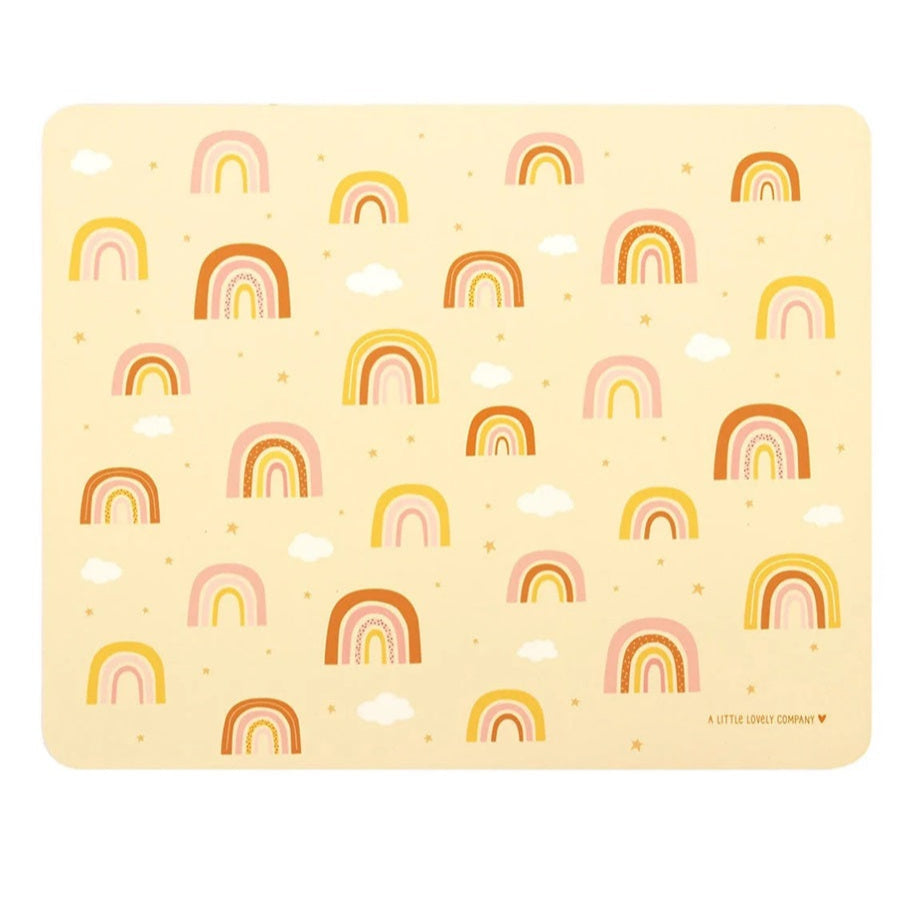 A Little Lovely Company Placemat - Rainbows