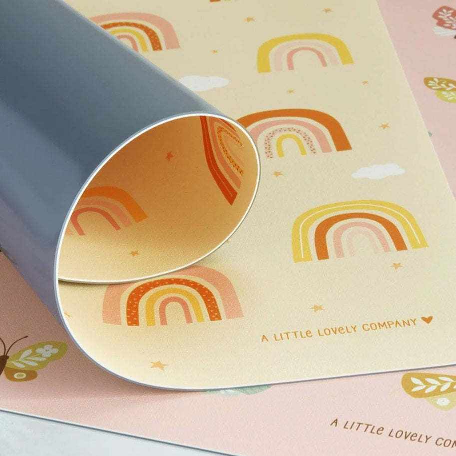 A Little Lovely Company Placemat - Rainbows