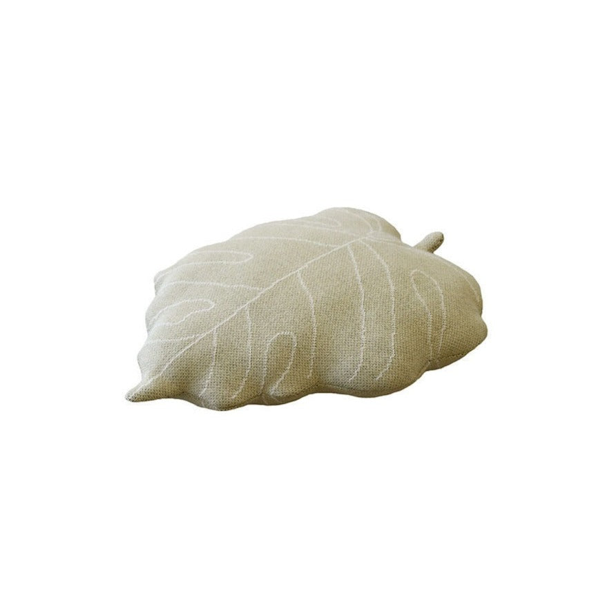 Lorena Canals Knitted Cushion - Baby Leaf (3 Colours Available)
