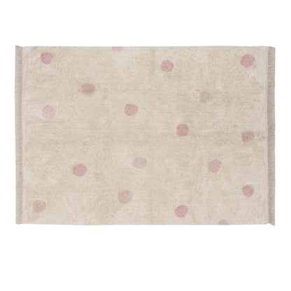 Lorena Canals Washable Rug - Hippy Dots Natural (3 Colours Available)