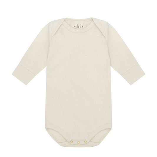 Organic Cotton Long Sleeve Baby Bodysuit by Vild House of Little (3 Colours Available)