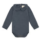 Organic Cotton Long Sleeve Collared Baby Bodysuit by Vild House of Little (6 Colours Available)