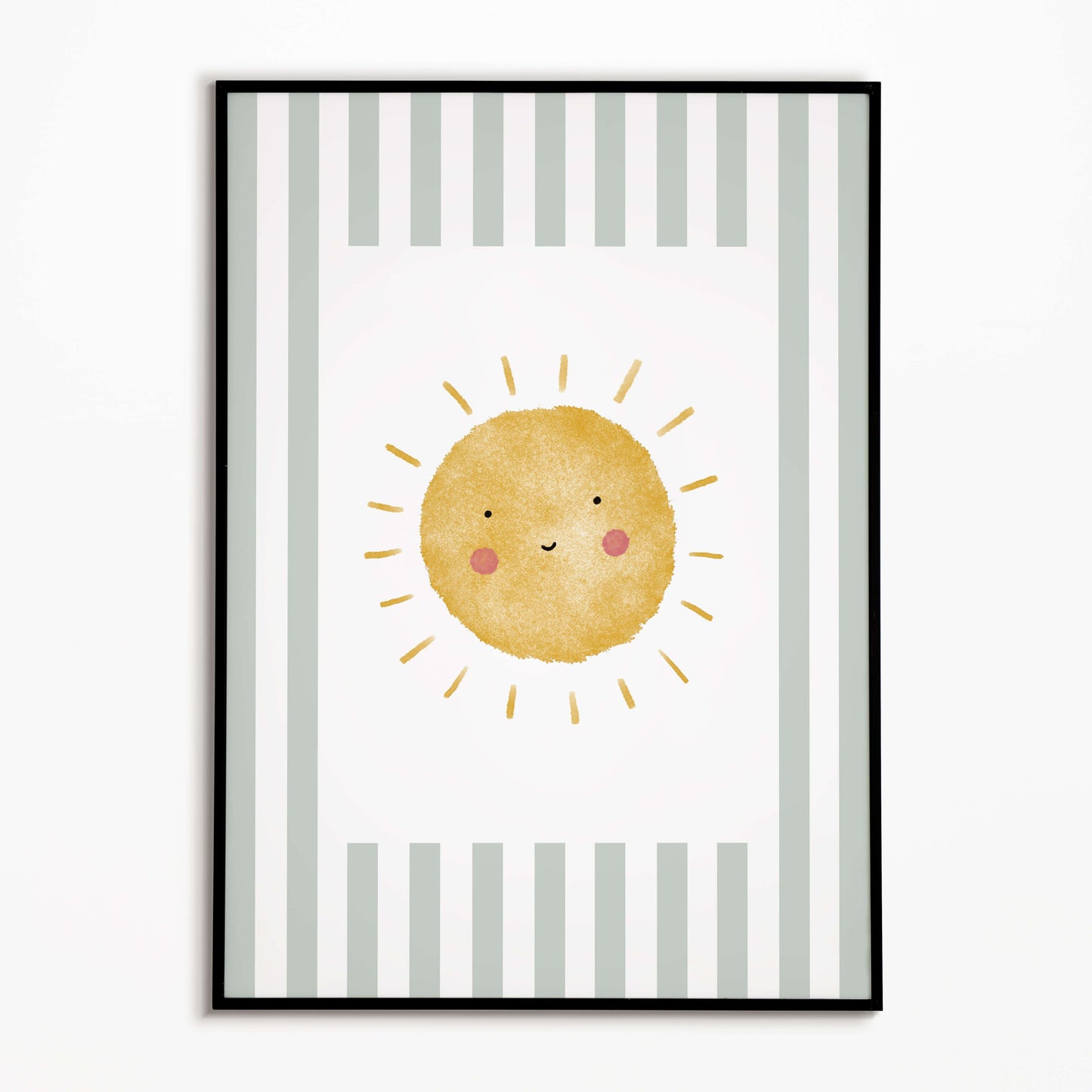 The Little Jones Sunshine Print - Green Stripes