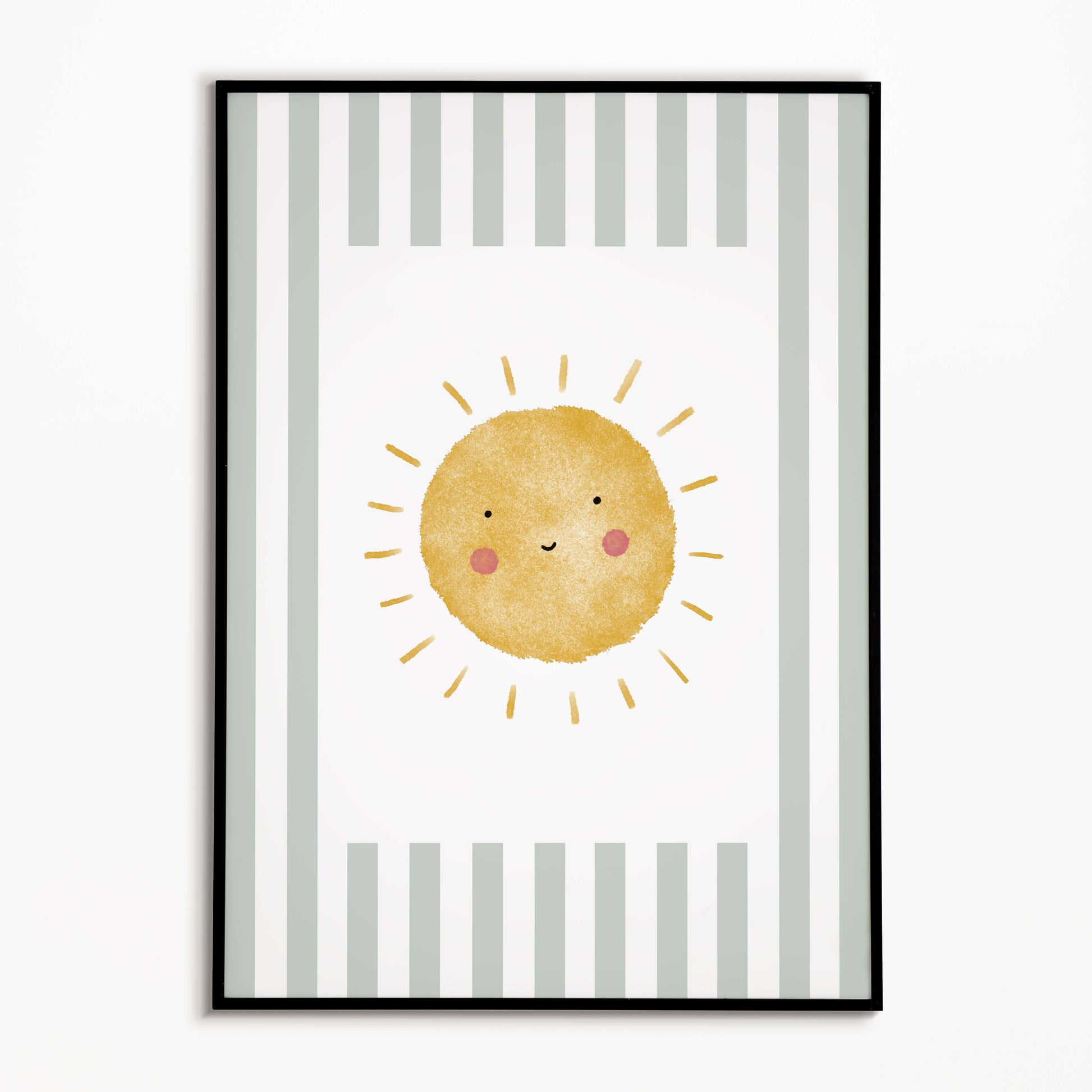 The Little Jones Sunshine Print - Green Stripes