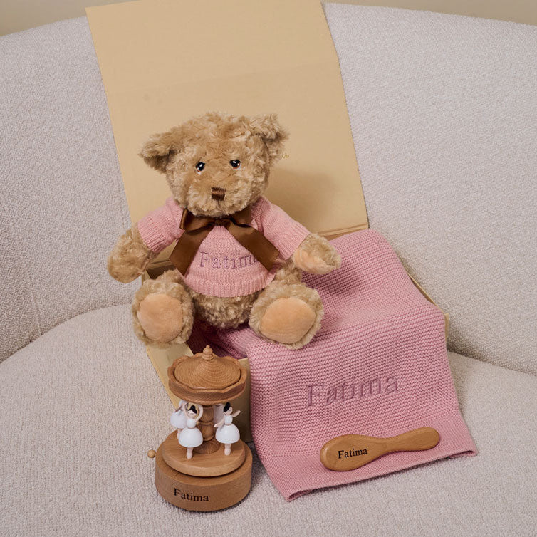 Little Carousel Personalised Baby Gift Set by The Baby Gifting Co.