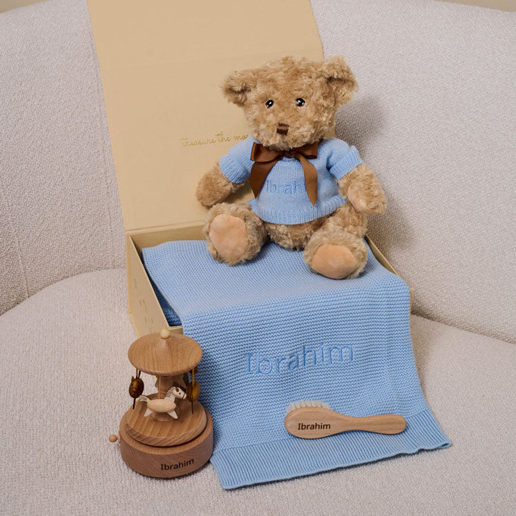 Little Carousel Personalised Baby Gift Set by The Baby Gifting Co.