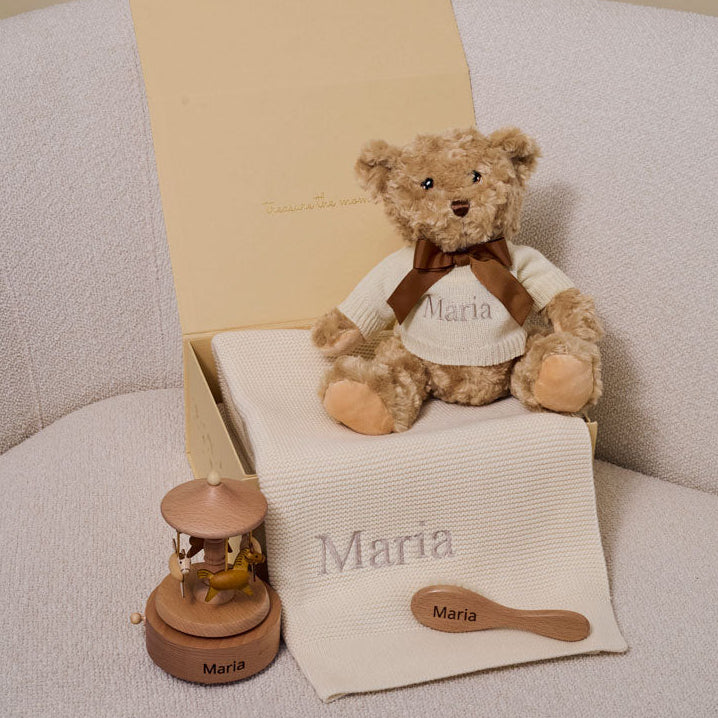 Little Carousel Personalised Baby Gift Set by The Baby Gifting Co.