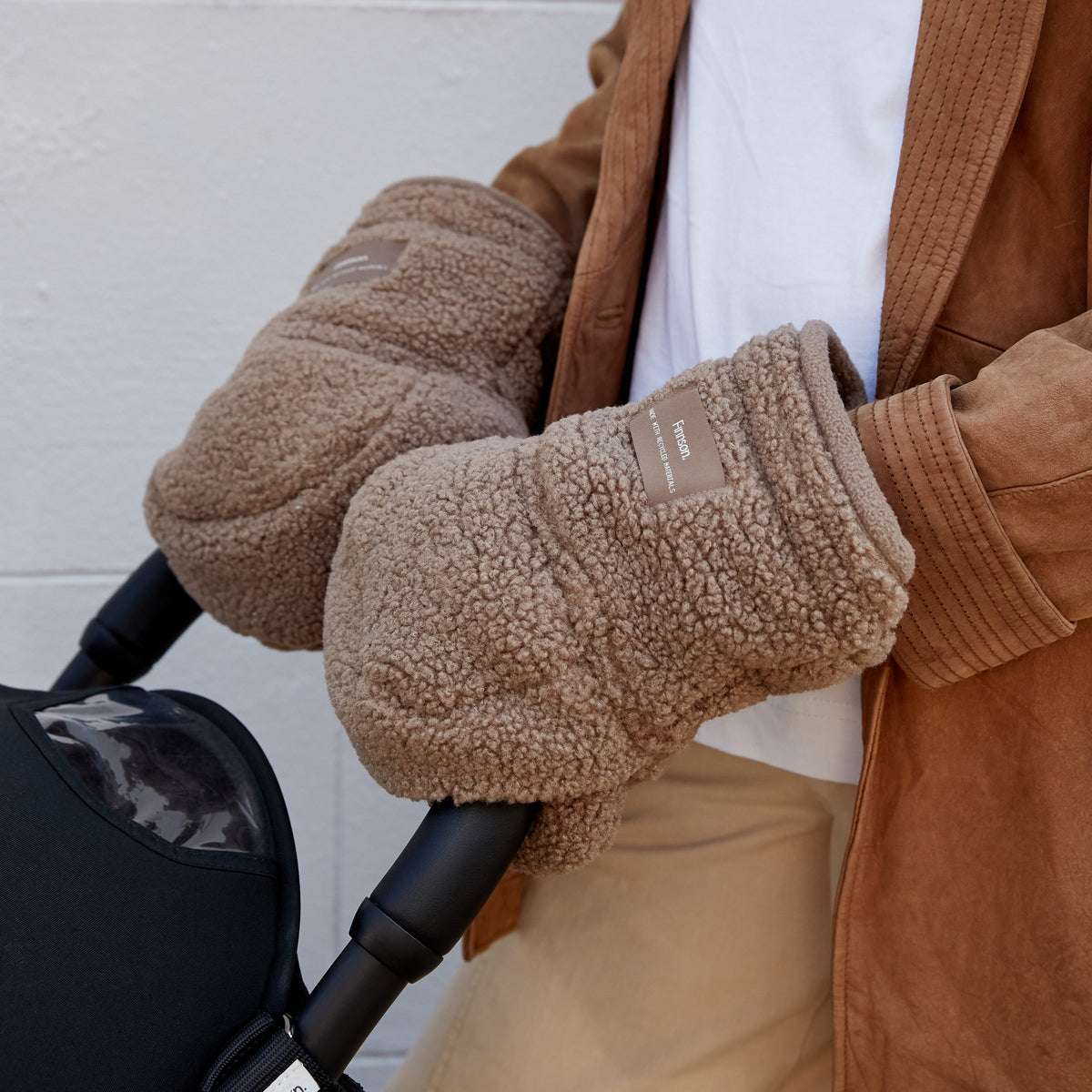 Finnsøn ASTRID Eco Universal Stroller Mittens - Mocha Borg