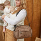 Finnsøn FREYA Eco Oversized Stroller Organiser with Clips - Mocha