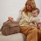 Finnsøn FREYA Eco Oversized Stroller Organiser with Clips - Mocha Borg