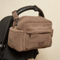Finnsøn FREYA Eco Oversized Stroller Organiser with Clips - Mocha Borg