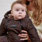 Finnsøn ANDERS Eco Snowsuit - Chocolate Leopard (With Feet)