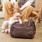 Finnsøn CLARA Eco Changing Bag with Changing Mat - Chocolate Leopard