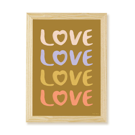 LOVE Kids Art Print by Hibou Home