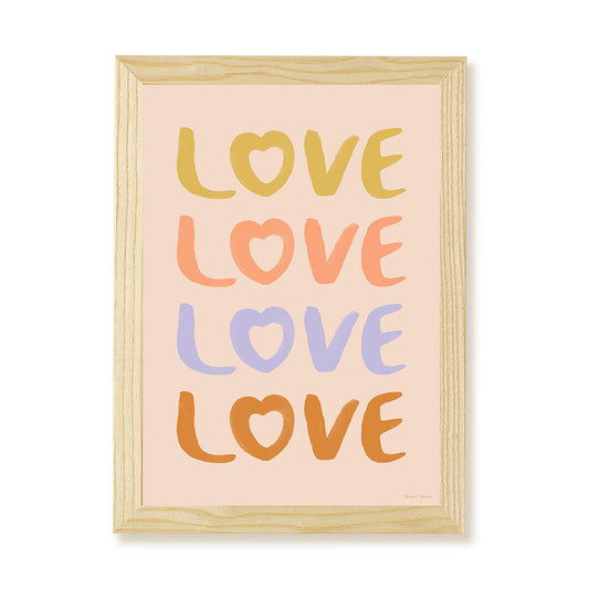 LOVE Art Print for Kids by Hibou Home