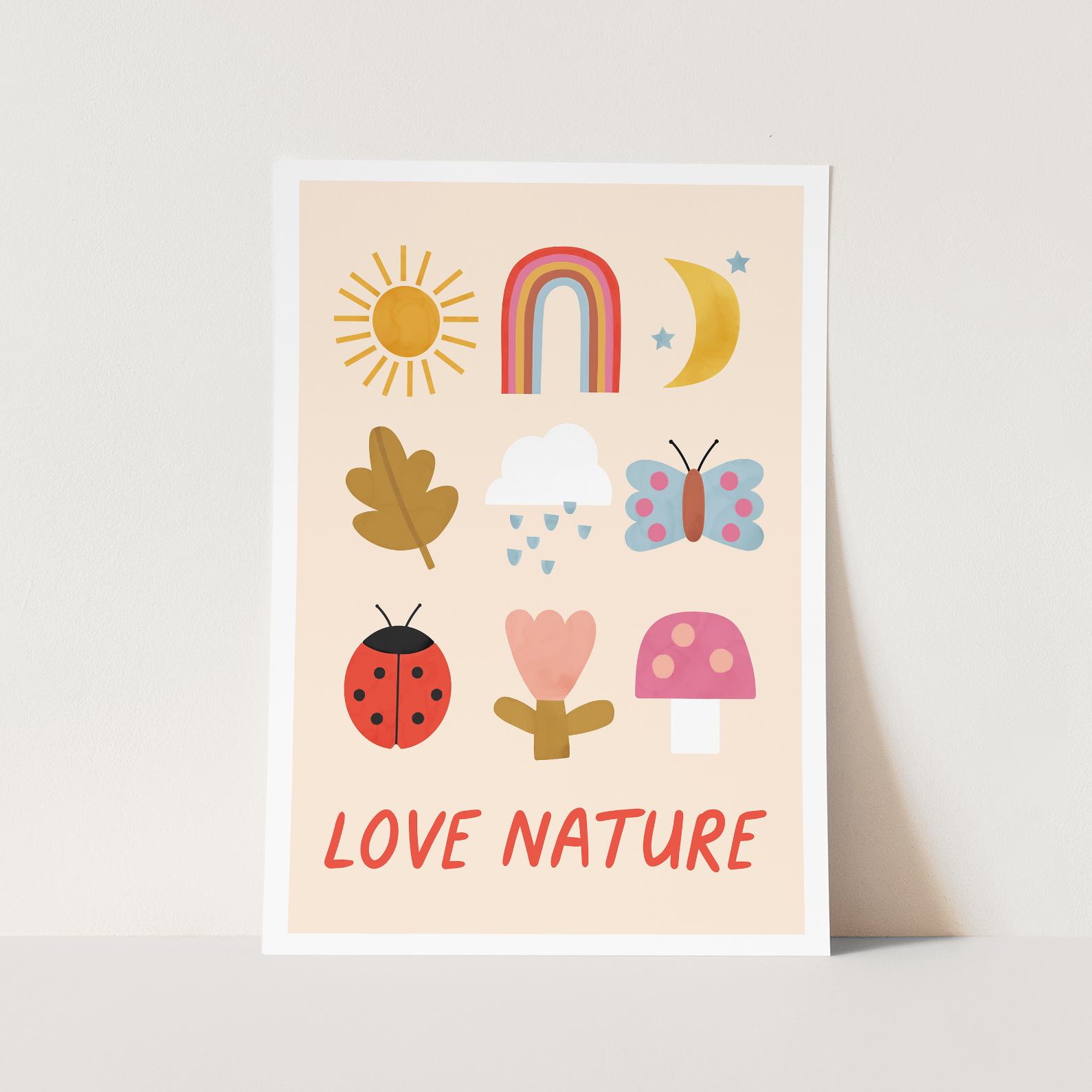 Kid of the Village Love Nature Art Print