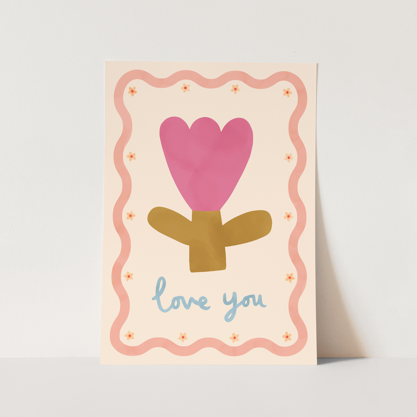 Kid of the Village Love You Art Print