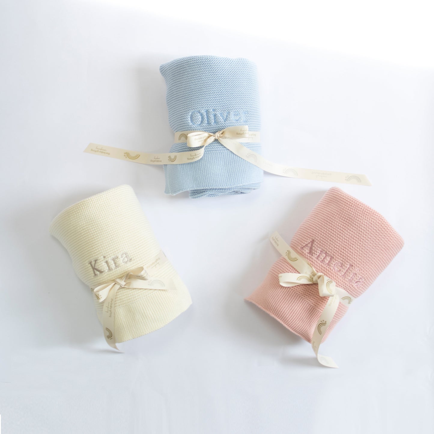 Blanket & Sensory Balls Personalised Baby Gift Set by The Baby Gifting Co.