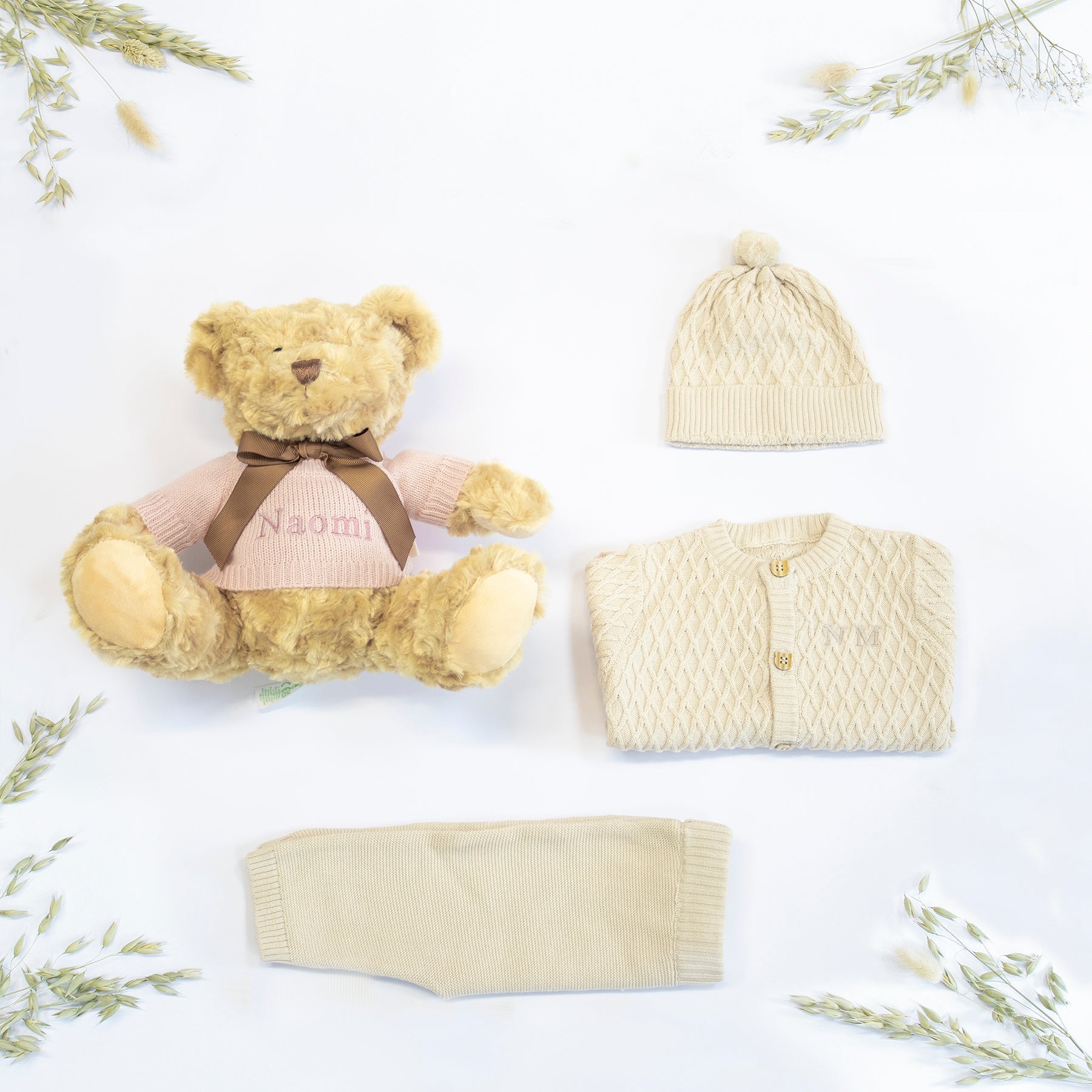 My 1st Outfit & Teddy Personalised Baby Gift Set by The Baby Gifting Co.