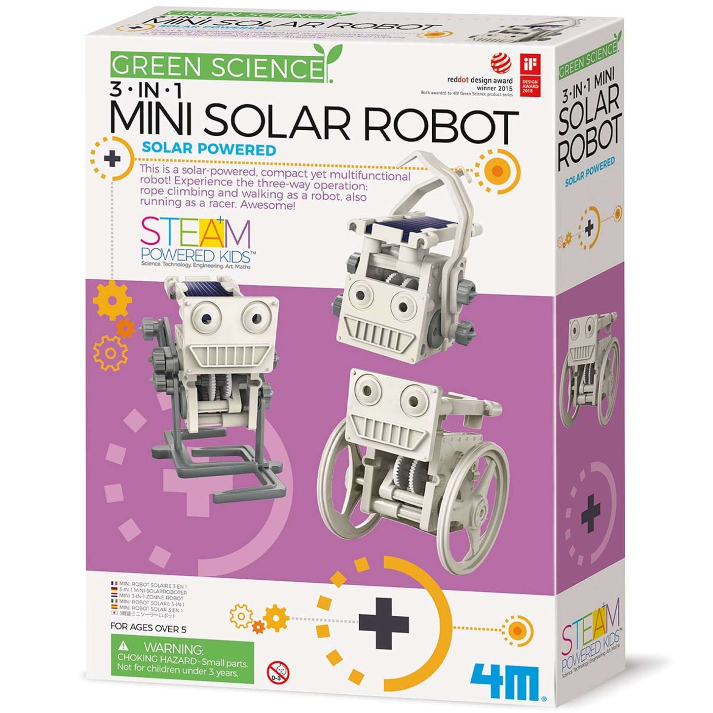 Green Science - 3-in-1 Mini Solar Robot by 4M