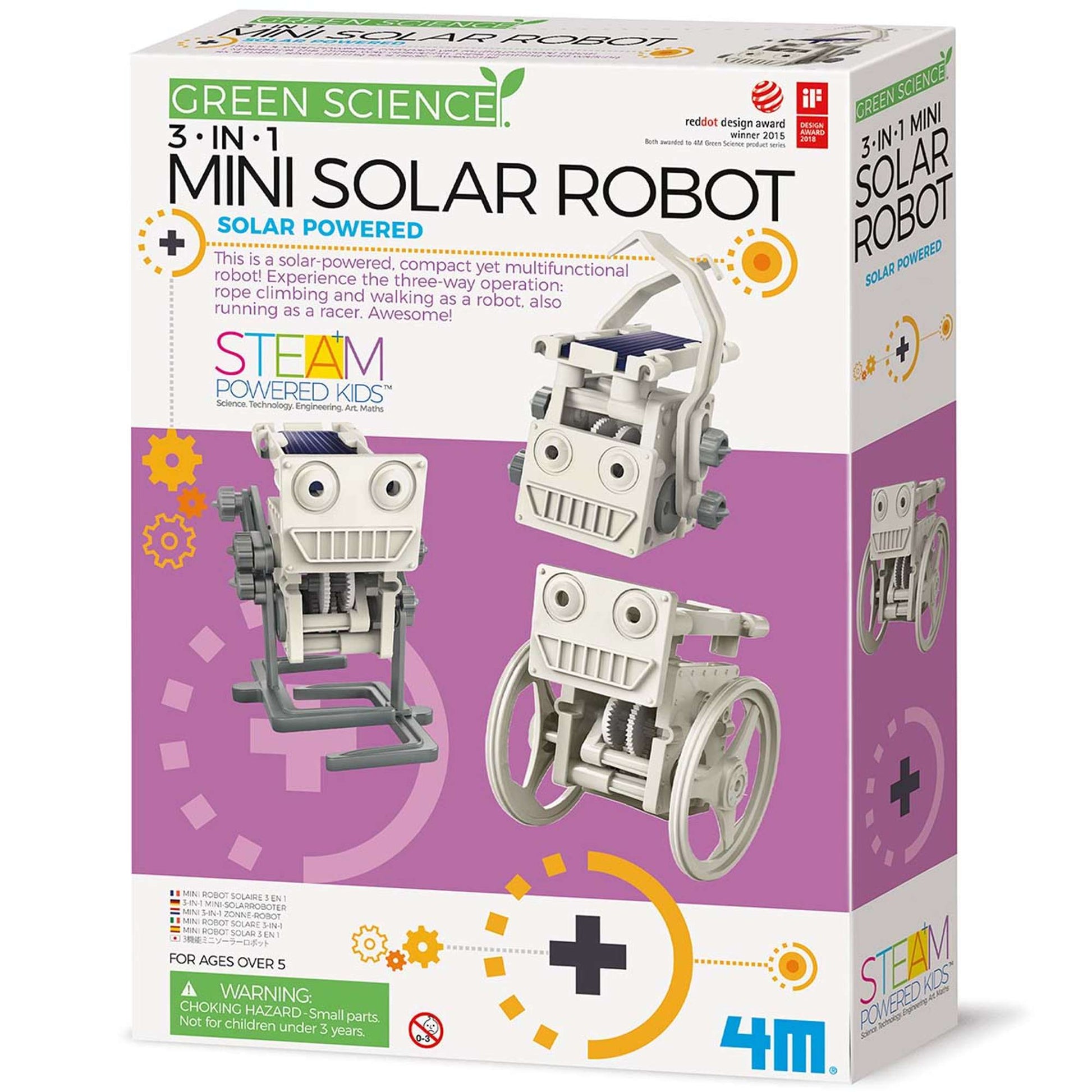Green Science - 3-in-1 Mini Solar Robot by 4M