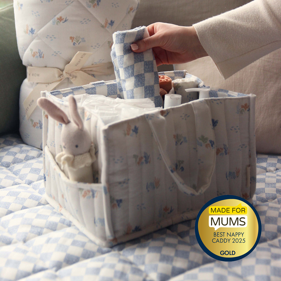Avery Row Nappy Caddy - Coastline