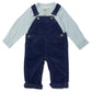 Dotty Dungarees Maxi Top - Chalk Blue