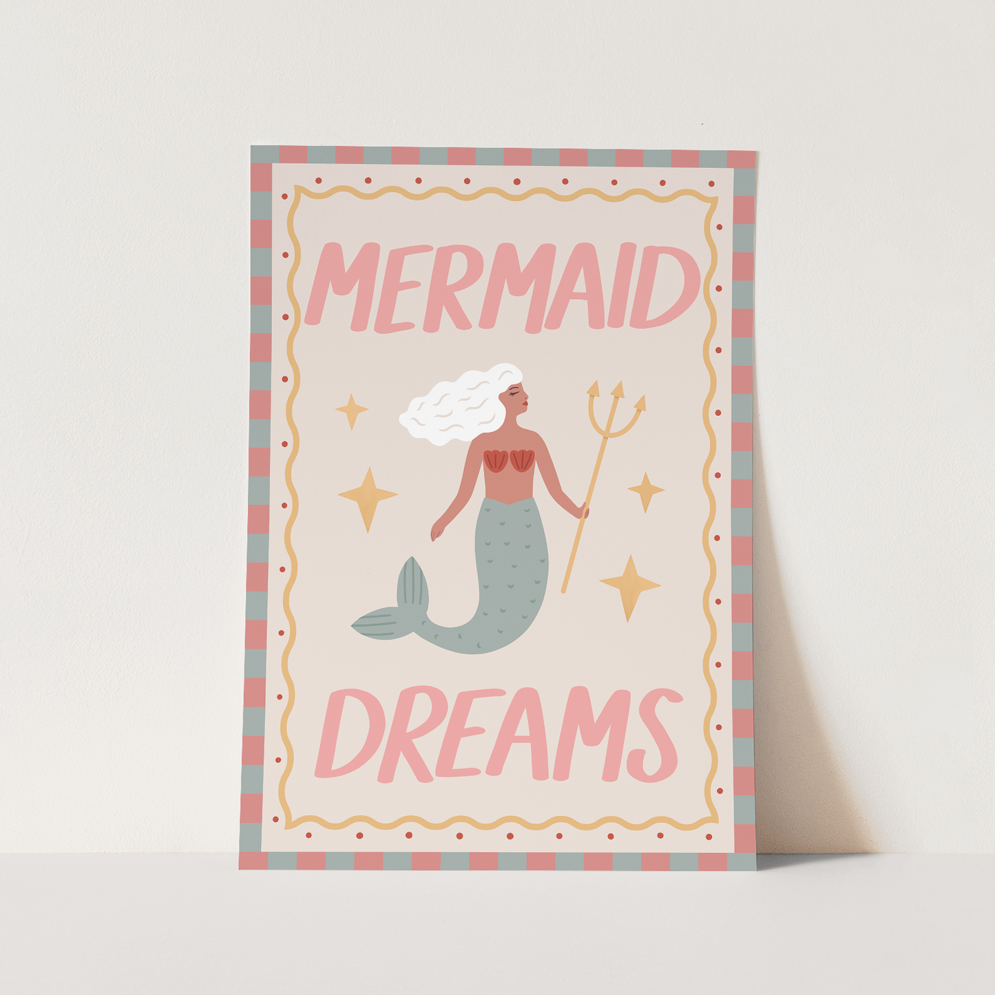 Kid of the Village Mermaid Dreams Art Print