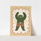 Kid of the Village Mighty Cub Superhero Art Print