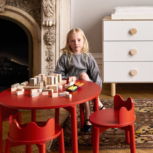 Oeuf NYC Moss Play Table - Tomato