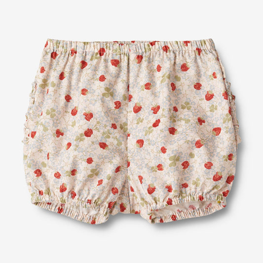 Wheat 'Clara' Baby Nappy Pants - Rose Strawberries