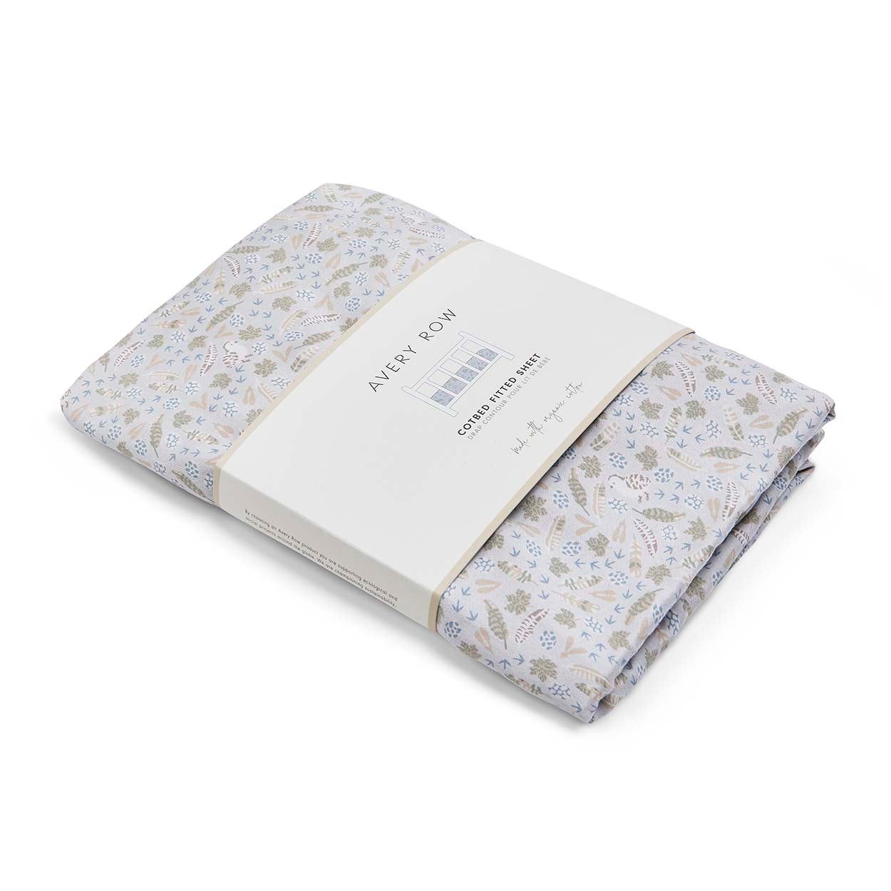 Avery Row Cotbed Fitted Sheet - Nature Trail