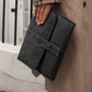 Avery Row Recycled Nylon Travel Baby Changing Mat - Soft Black